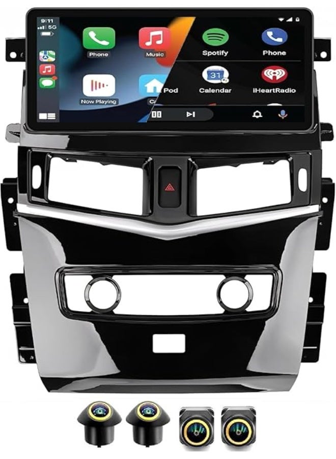 Compare Android Stereo for Nissan Patrol Y62 20132020 4GB RAM 32GB ROM Support Carplay, MLink WiFi BT, GPS, 12.3 Inch IPS, Screen with 360D Camera Included at KSA Price