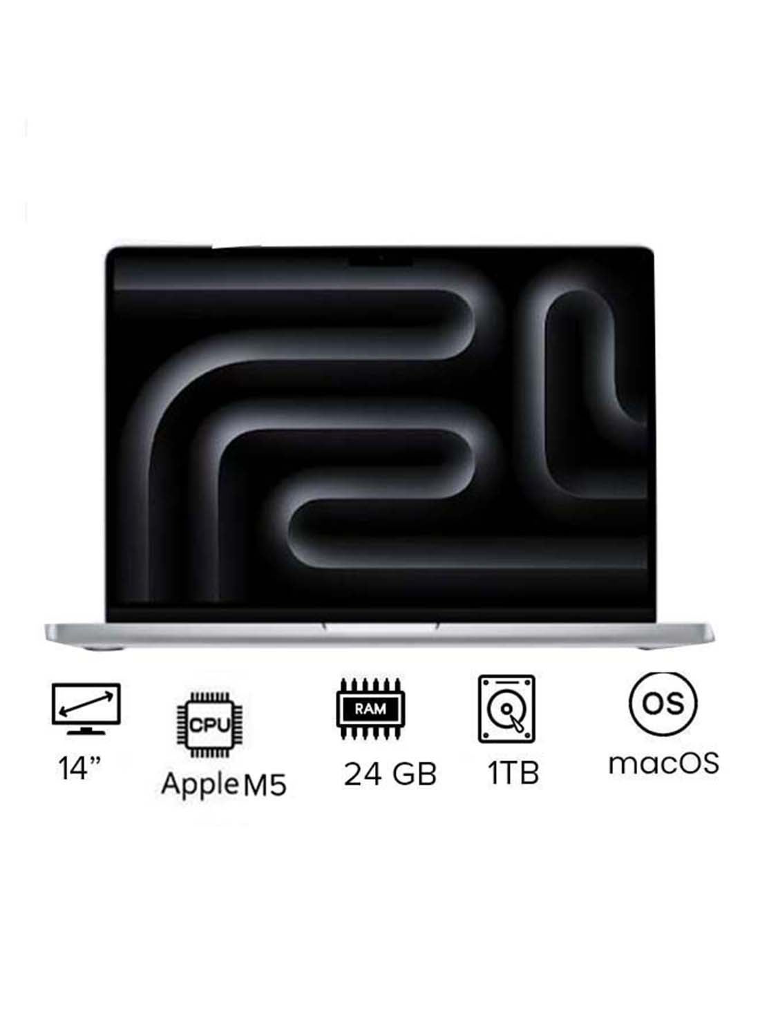 Compare MacBook Pro MDE64 | 14 Inch Display | Apple M5 Chip | 10Core CPU And 10Core GPU | 24GB RAM | 1TB SSD | macOS | English Keyboard | International Version | English Silver at KSA Price