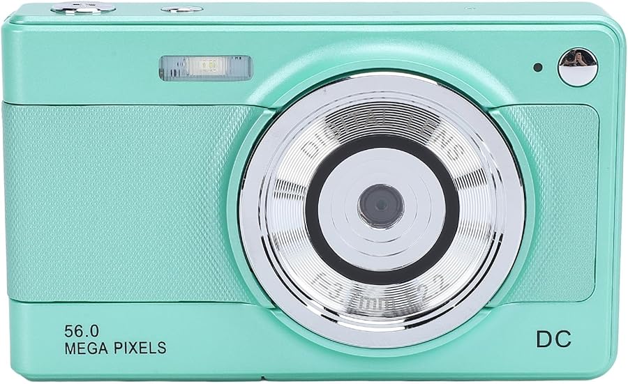 Green Kids Digital Camera 56MP 1080P Vlogging Camera…