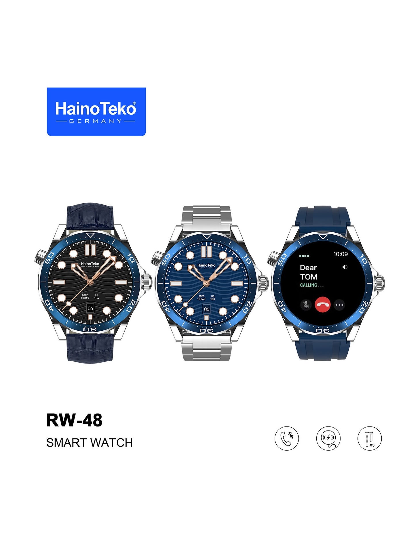 Haino Teko RW-48 Smart Watch with AMOLED Display,…