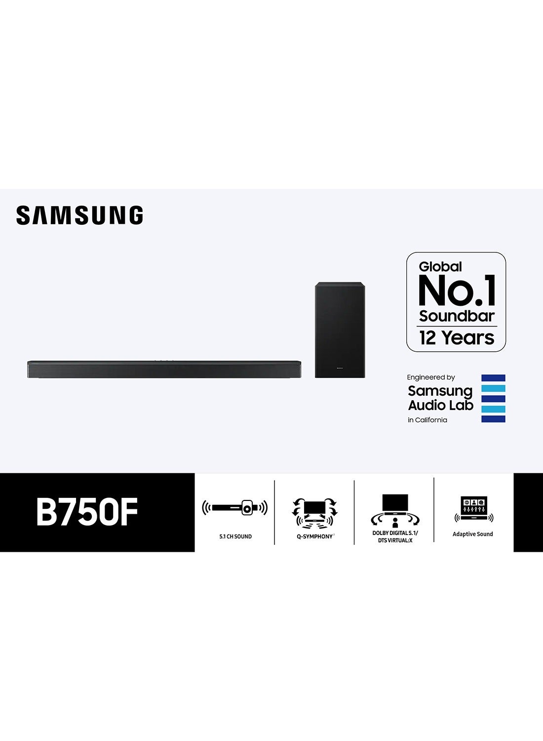 2025 B750F B-Series Dolby Wireless 5.1ch Soundbar…