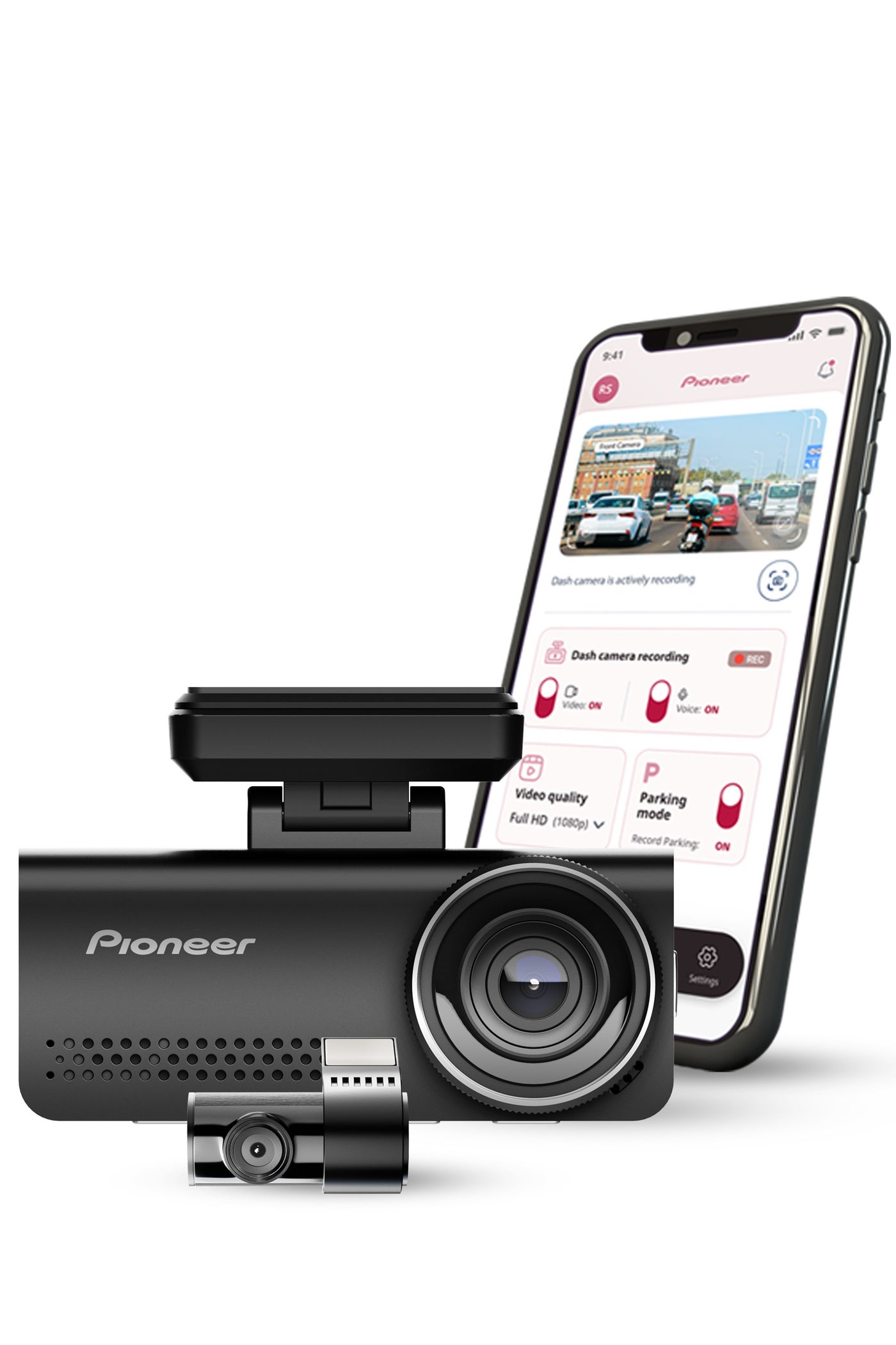 Compare Pioneer Dash Camera VRECZ820DC | 4K Front, HD Rear Camera | STARVIS Sensor | A.I Night Vision | 7.2cm Screen | ADAS Alerts | GPS Logging at KSA Price