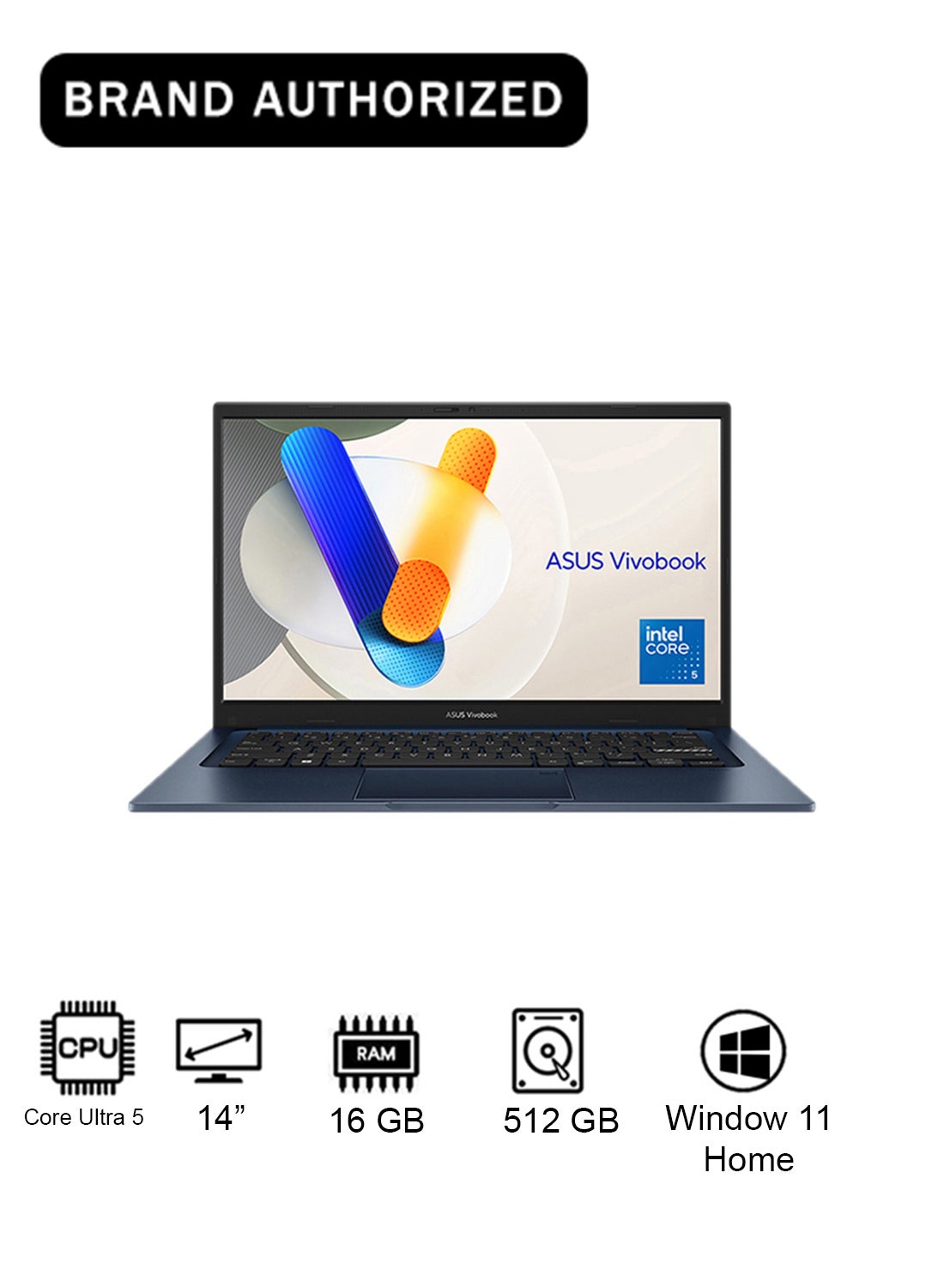 Compare Vivobook 14 Laptop With 14Inch Display, Core 5 120U Processor16GB RAM512GB SSDIntel UHD GraphicsWindows 11 Home English blue at KSA Price