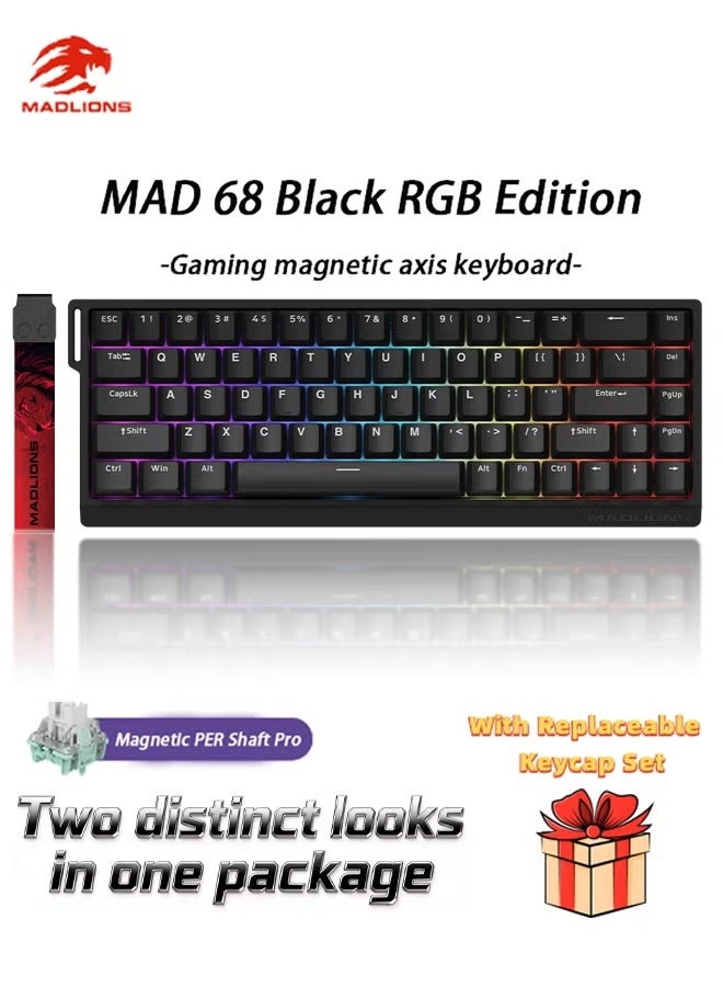 MADLIONS Mad68 HE RGB Mechanical Keyboard Magnetic…