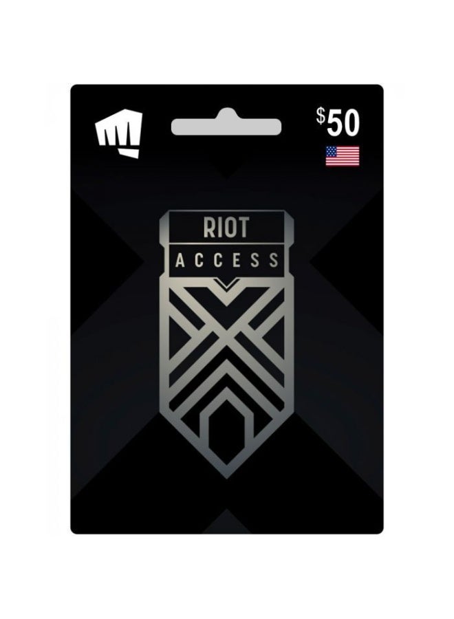 Compare LEAGUE OF LEGENDS RIOT ACCESS USA 50 GIFT CARD at KSA Price