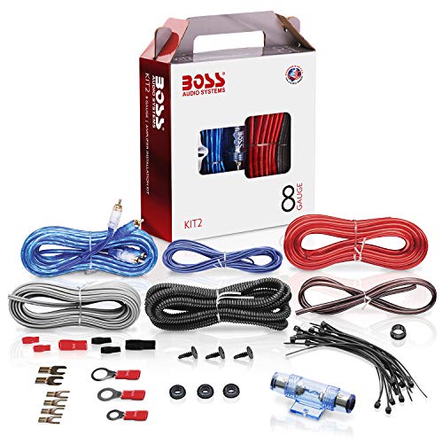 Compare BOSS Audio Systems KIT2 8 Gauge Complete Car Amplifier Installation Wiring Kit with Power Cables, Ground Cables, TurnOn Wire, Speaker Wire, Terminals at KSA Price