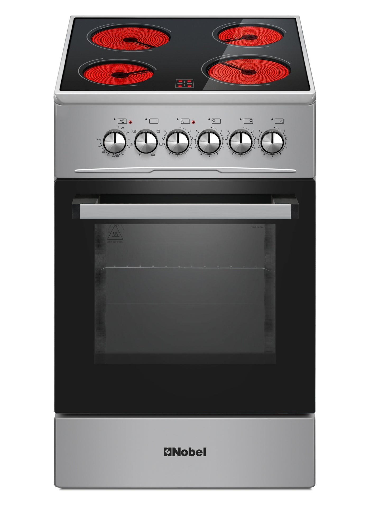 50×60cm Electric Cooking Range, 4-Zone Ceramic Hob,…