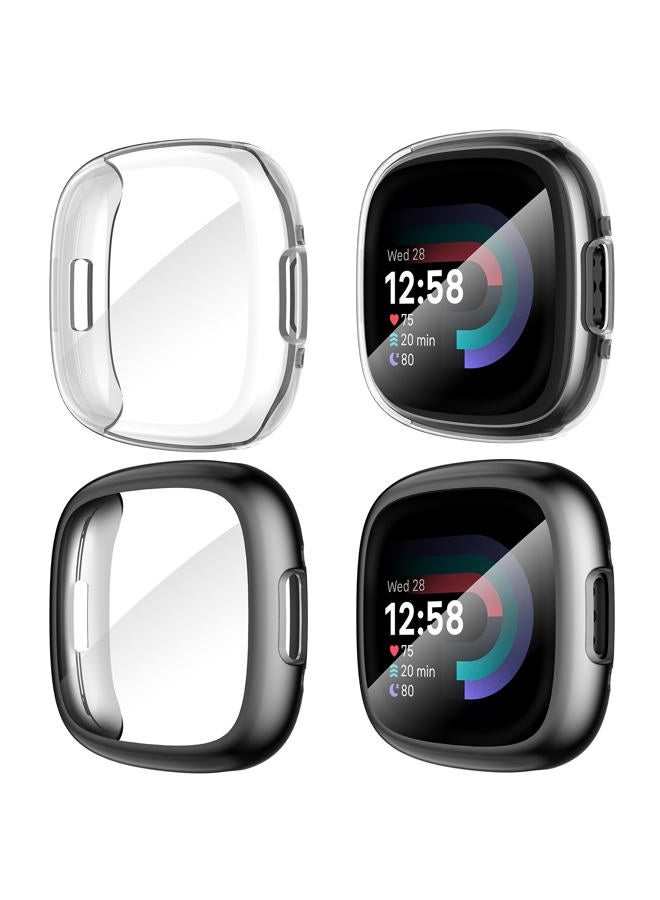 [4-Pack] Suoman for Fitbit Sense 2 /Versa 4…