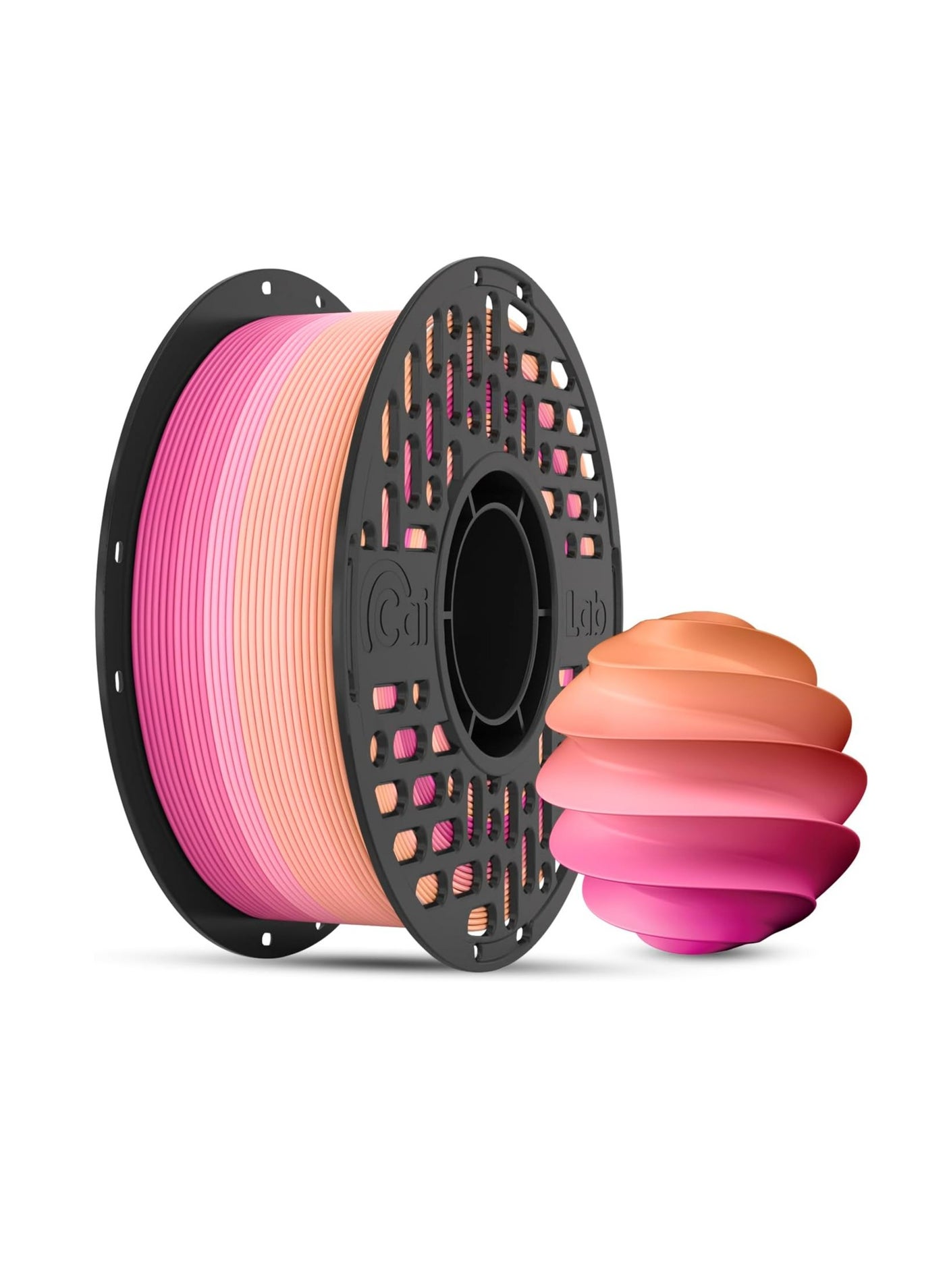 Compare PLA+ Filament 1.75mm, CaiLab Multicolor 3D Printing Filament, ±0.02mm Accuracy, Tough & Tangle Free, Low Warping, for Most FDM 3D Printer, 1KG Spool Plum Pink Rainbow at KSA Price