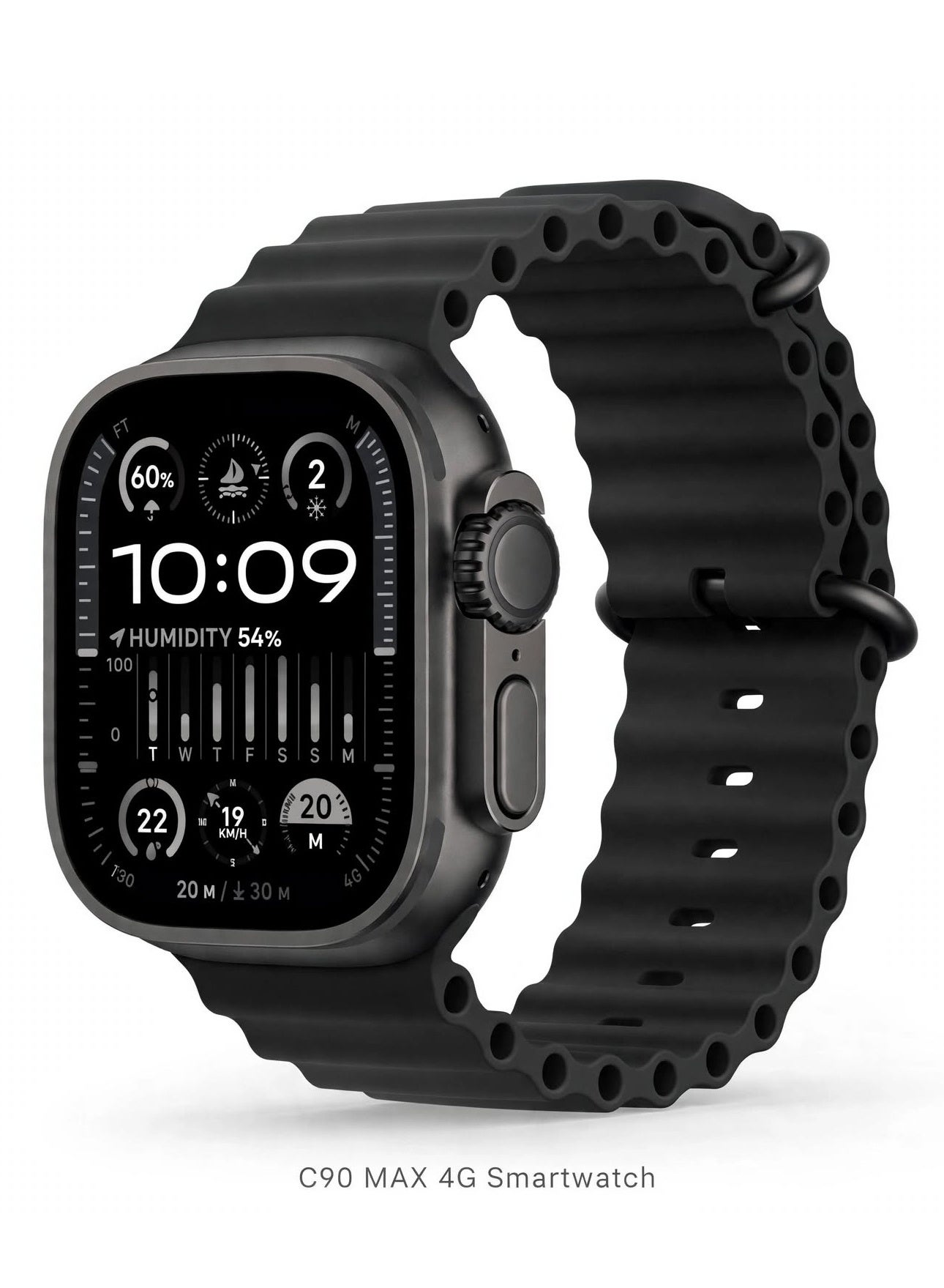 C90 MAX 4G Smartwatch with SIM, 2.2-Inch…