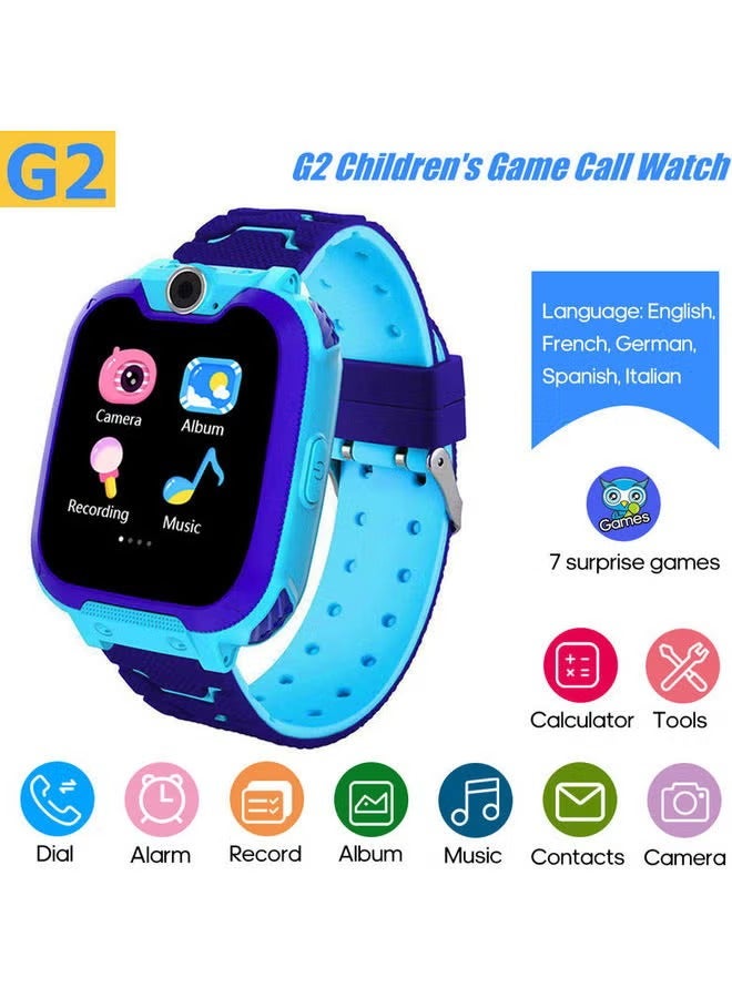 Kids Waterproof Anti-lost Smartwatch Blue