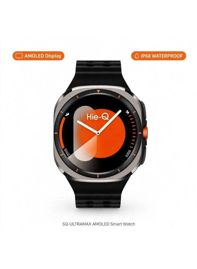 SQ-ULTRAMAX AMOLED Smart Watch, Bluetooth Calling…