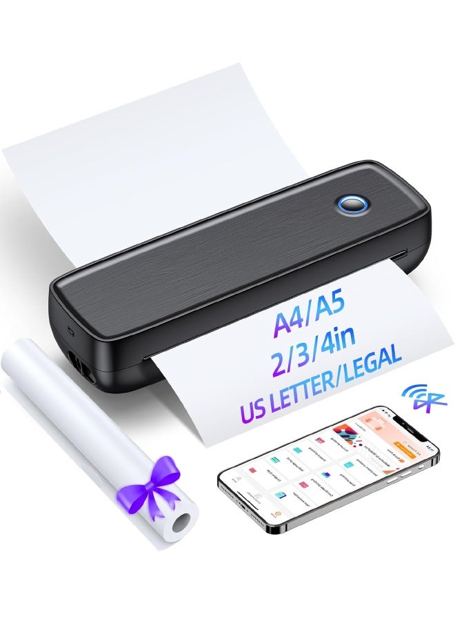 Compare Thermal Printer Sticker Printer  203 DPI High Resolution, Photo Printer, Label Printer Bluetooth & USB, for HomeOffice, School, Black at KSA Price