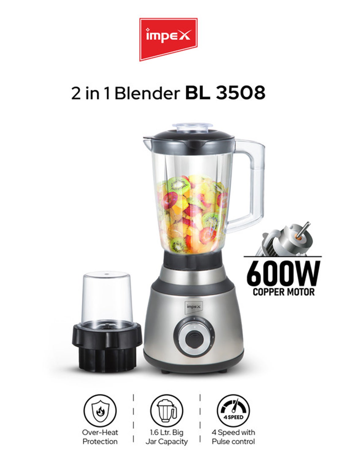 2 in 1 Powerful Blender - Powerful Copper…