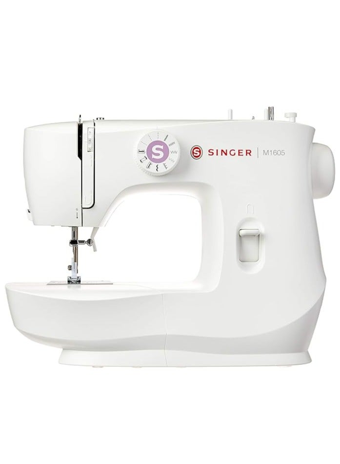 Compare M1605 Domestic Sewing Machine, 6 Builtin Stitches, Easy Stitch Selection, With Front Loading Bobbin & Adjustable Thread Tension Dial 1605 White at KSA Price
