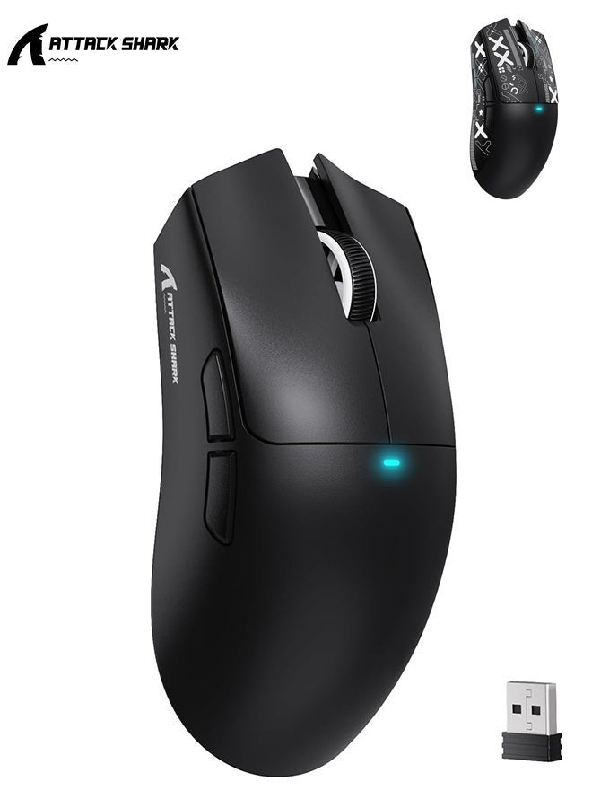Compare X11SE Wireless Gaming Mouse,  Super Light With PixArt PAW3311 Sensor, 22,000DPI, TriMode BT2.4GhzWired, 1000Hz, 300mAh Battery, Dual Driver, for PCXboxPSMac Black at KSA Price