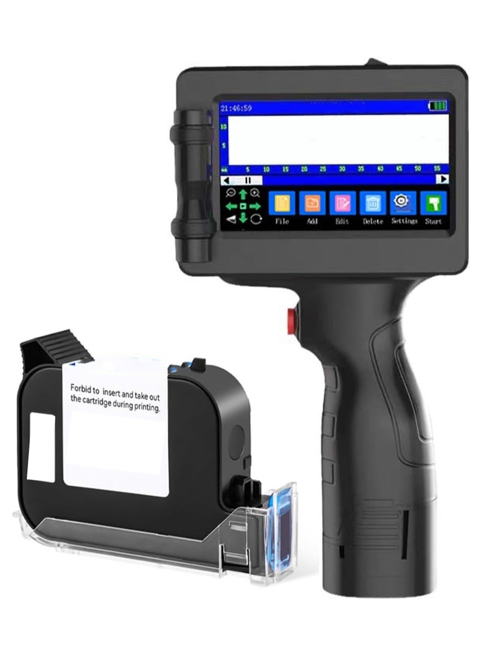 Compare Handheld Inkjet Printer,Portable Handheld Inkjet Printer With 4.3 Inch Touch Screen Fast Drying Inkjet Printer For LogoImageProduction DateNumberBatchQR CodeBarcode at KSA Price