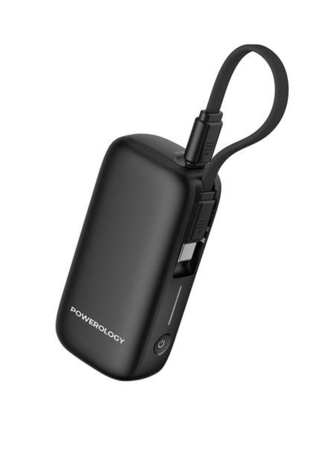 Compare 5000mAh Power Bank with Removable USBC Wire, Advanced Charging Technology, 2Device Charging, Compact & Portable, Builtin Safeguards, 20W Power Delivery  Black at KSA Price