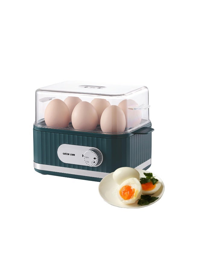 Compare Smart Egg Cooker, Electric Egg Boiler with 6 Egg Capacity, 3Level Cooking Options, Fast & Easy Egg Steaming, Compact Design, 400W Power, Auto Shutoff, Transparent Cover, Easy to Clean, Perfect for Boiled and Poached Eggs – Green at KSA Price
