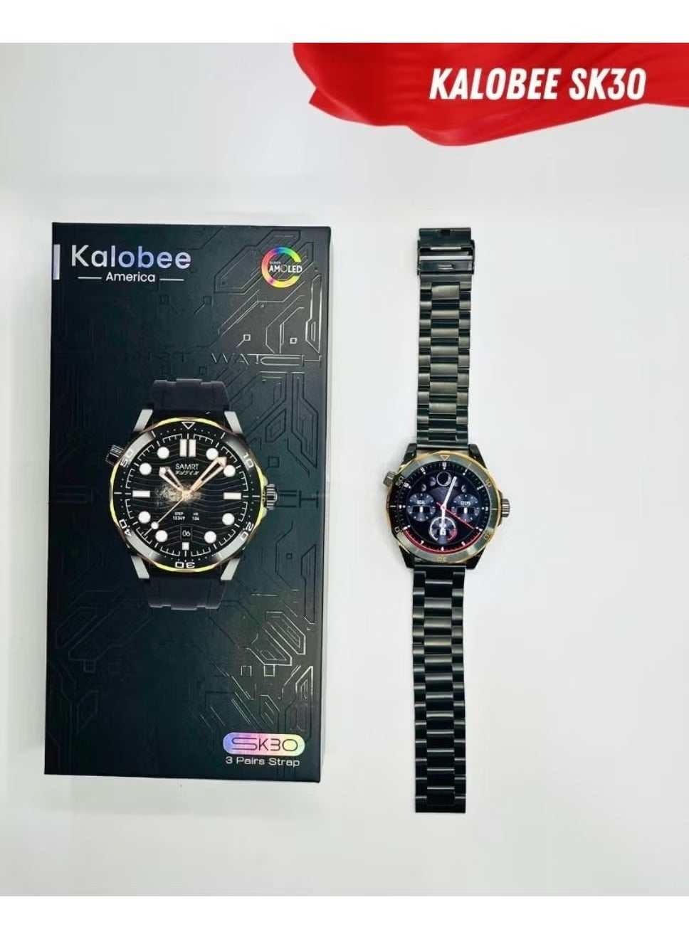Compare SK30 Smart Watch – Stylish Fitness Tracker with Heart Rate Monitor, Sleep & Activity Tracking, IP67 Waterproof, MultiSport Modes, Smart Notifications, Long Battery Life, Compatible with Android & iOS – Perfect for Health and Fitness Enthusiasts at KSA Price