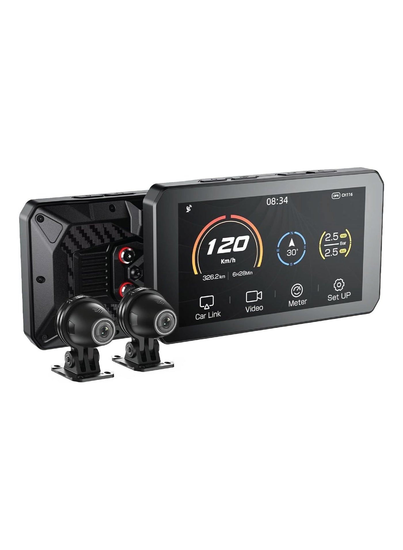 Compare Chigee AIO5 Lite: 5inch waterproof motorcycle smart riding system, Bright display, Bluetooth 5.0, 5G WiFi, STARVIS HDR 5 LCD, IP67, Radar Warning, Lane Assist, and Blind Spot Detection. at KSA Price
