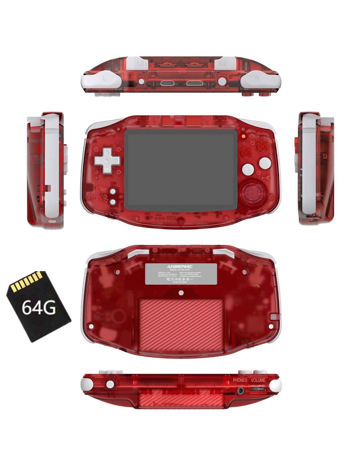 RG 34XX Handheld Game ConsoleH700 quad-core ARM…