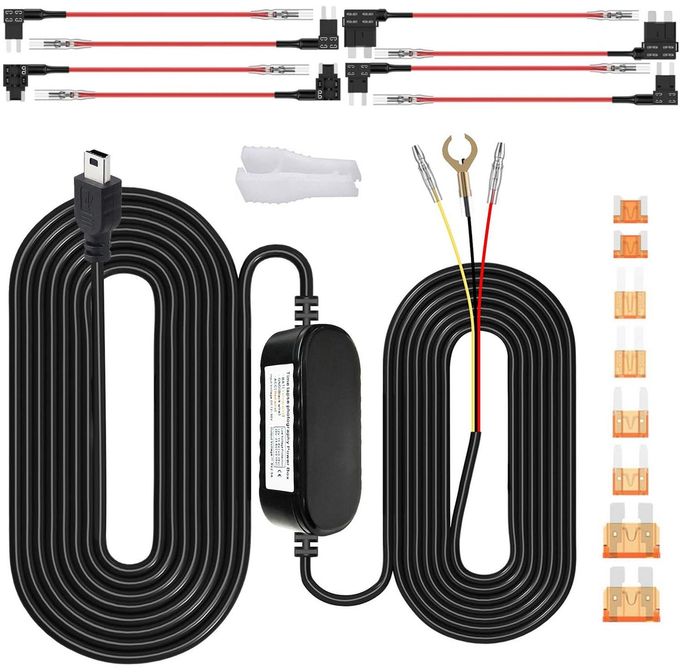 Dash Cam Hardwire Kit, Car Dash Camera Mini…