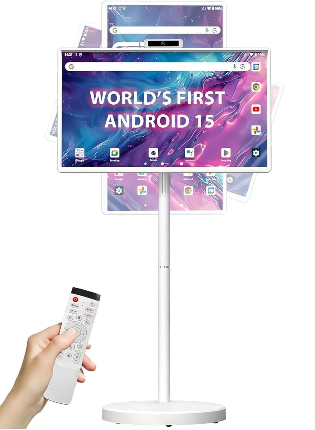 27 Inch Portable TV Screen with Stand Android…