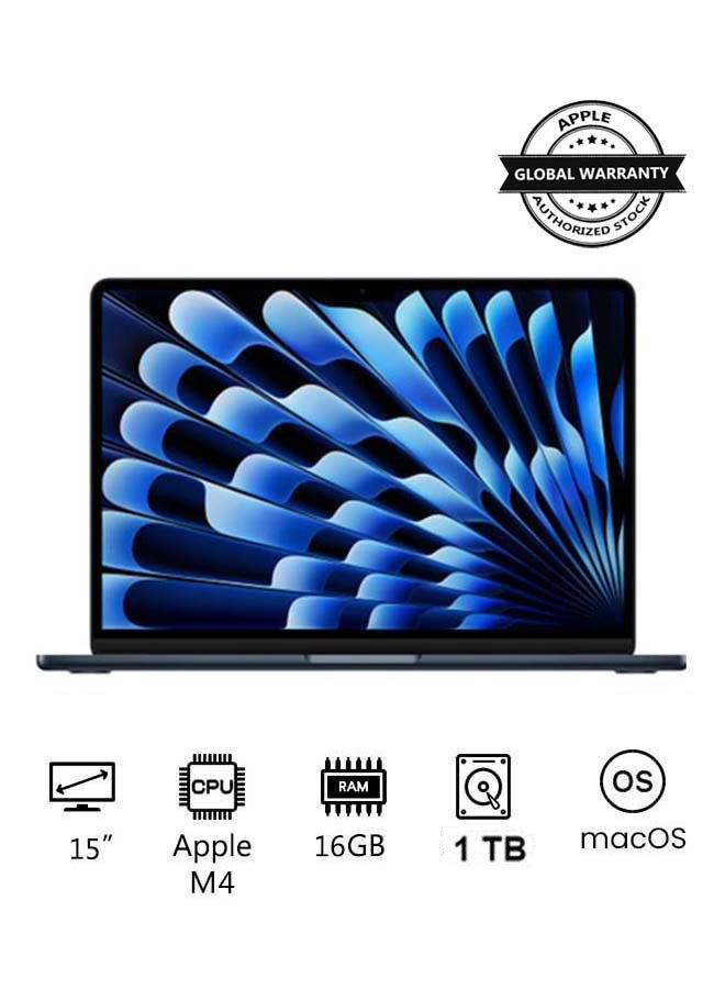 Compare New 2025 MacBook Air MDG94 15Inch Display, Apple M4 Chip 10Core CPU 10Core GPU Processor16GB RAM1TB SSDmacOSInternational Version Midnight at KSA Price