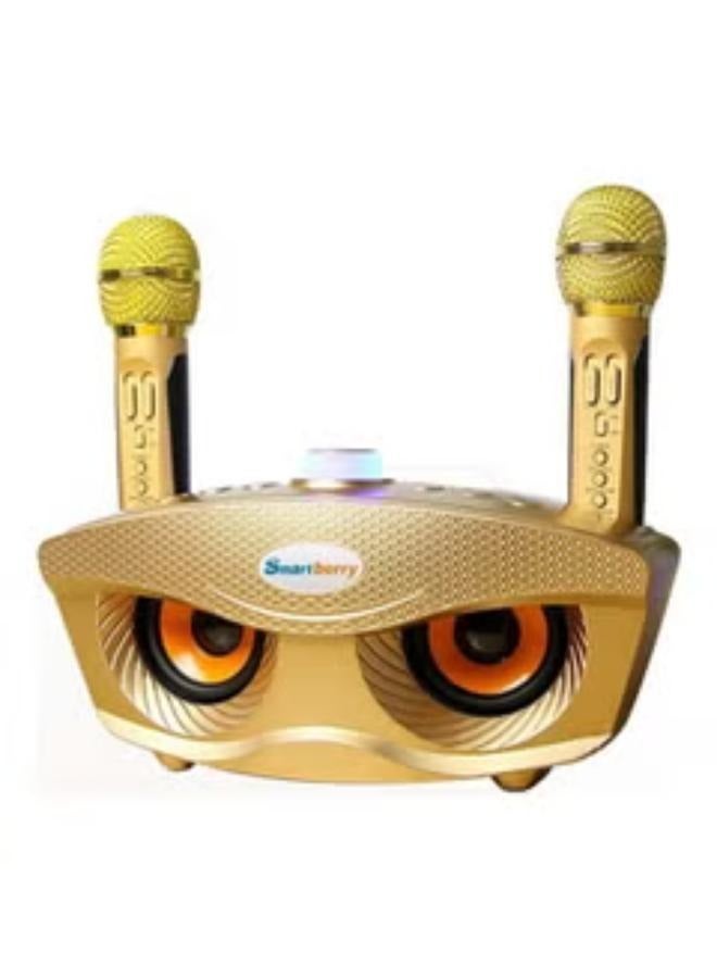 Compare Portable Bluetooth Speaker With Dual Microphone Gold at KSA Price