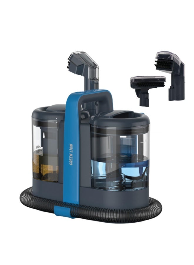 Compare HighPower Carpet Cleaner Pro with Dual Water Tank Clean and Dirty, Wired Dry & Wet Cleaner, 1.2m Hose Length, Multipurpose Spot Less , Cleaner, Spot  Deep Stain Cleansing for HomeOfficeCar  Seats  Sofa  Kitchen – Blue at KSA Price