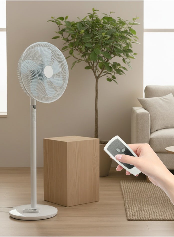 Compare 14 Inch Pedestal Fan with Remote Control – 45W High Volume Airflow, 8Blade Silent Design, 70° Automatic Oscillation, 30° Vertical Tilt, TimerOff Function – Energy Efficient at KSA Price