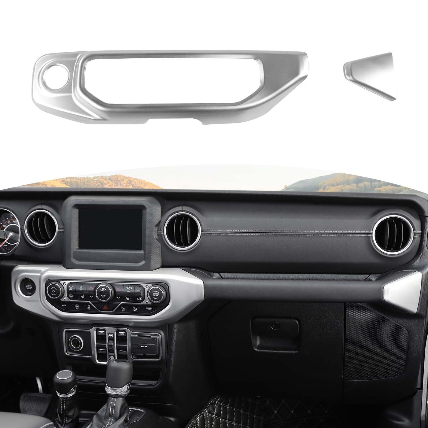 Compare RTTCZ for Jeep JL Center Dash AC Switch Panel Trim Cover Silver for Jeep Wrangler JL Gladiator JT 20182023 Silver Interior Accessories at KSA Price