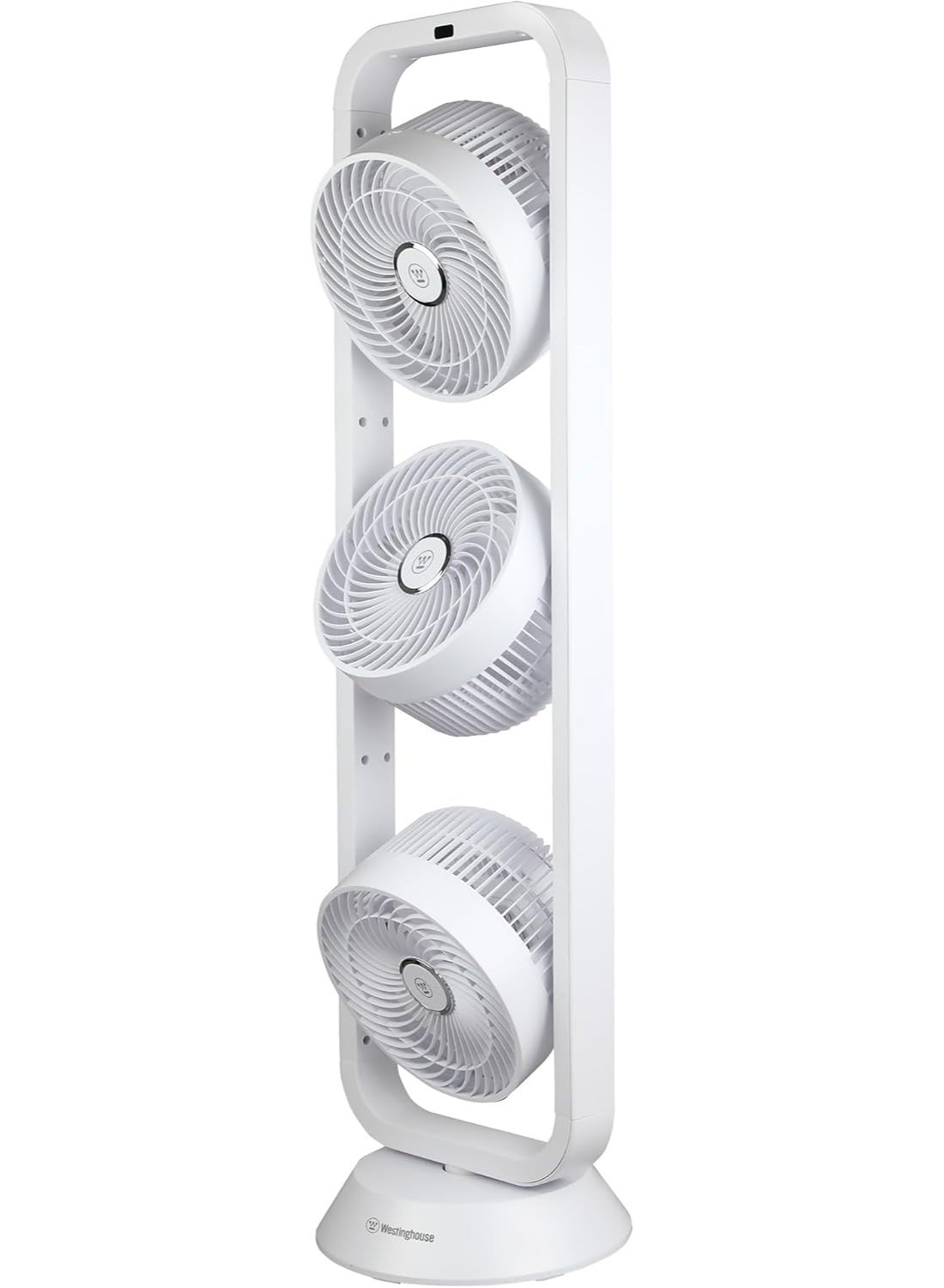Compare Westinghouse USA TripleHead Tower Fan – Adjustable  MultiDirectional Airflow, 3 Speed Settings, Remote Control & Digital Touch Panel – Sleek White Design at KSA Price