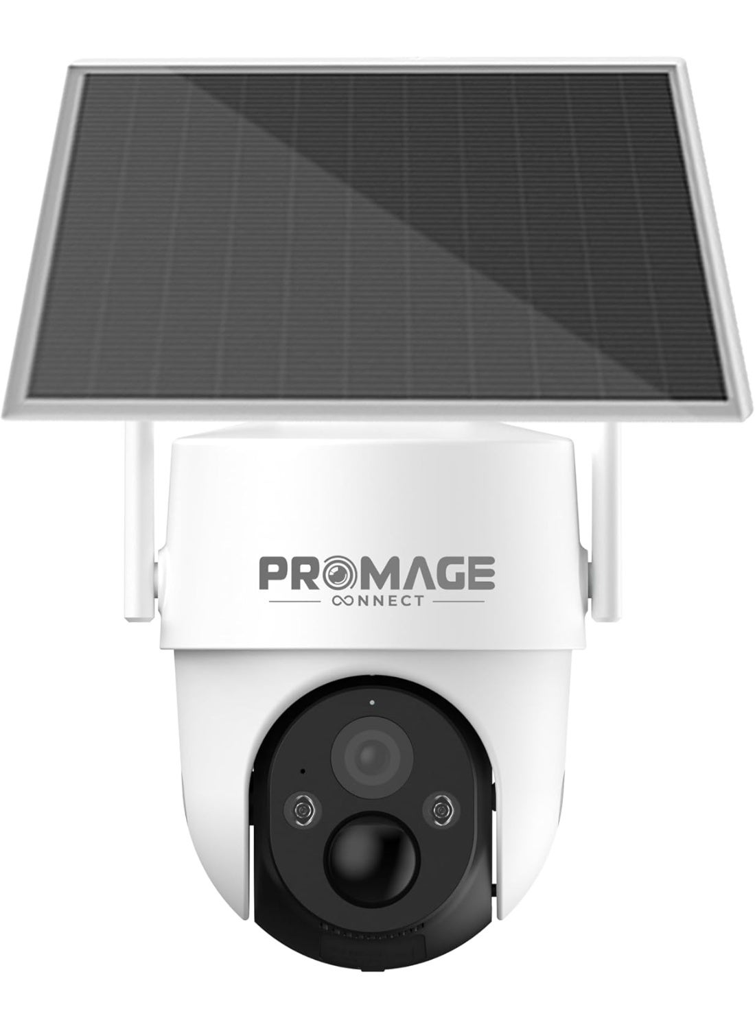 Compare Promage Connect Cell 2T 4G Solar Powered PTZ Outdoor Security Camera IP65 Motion Tracking Color Night Vision 50ft 10000mAh Battery 24 7 Recording TF Card Support up to 256GB Cloud Storage at KSA Price