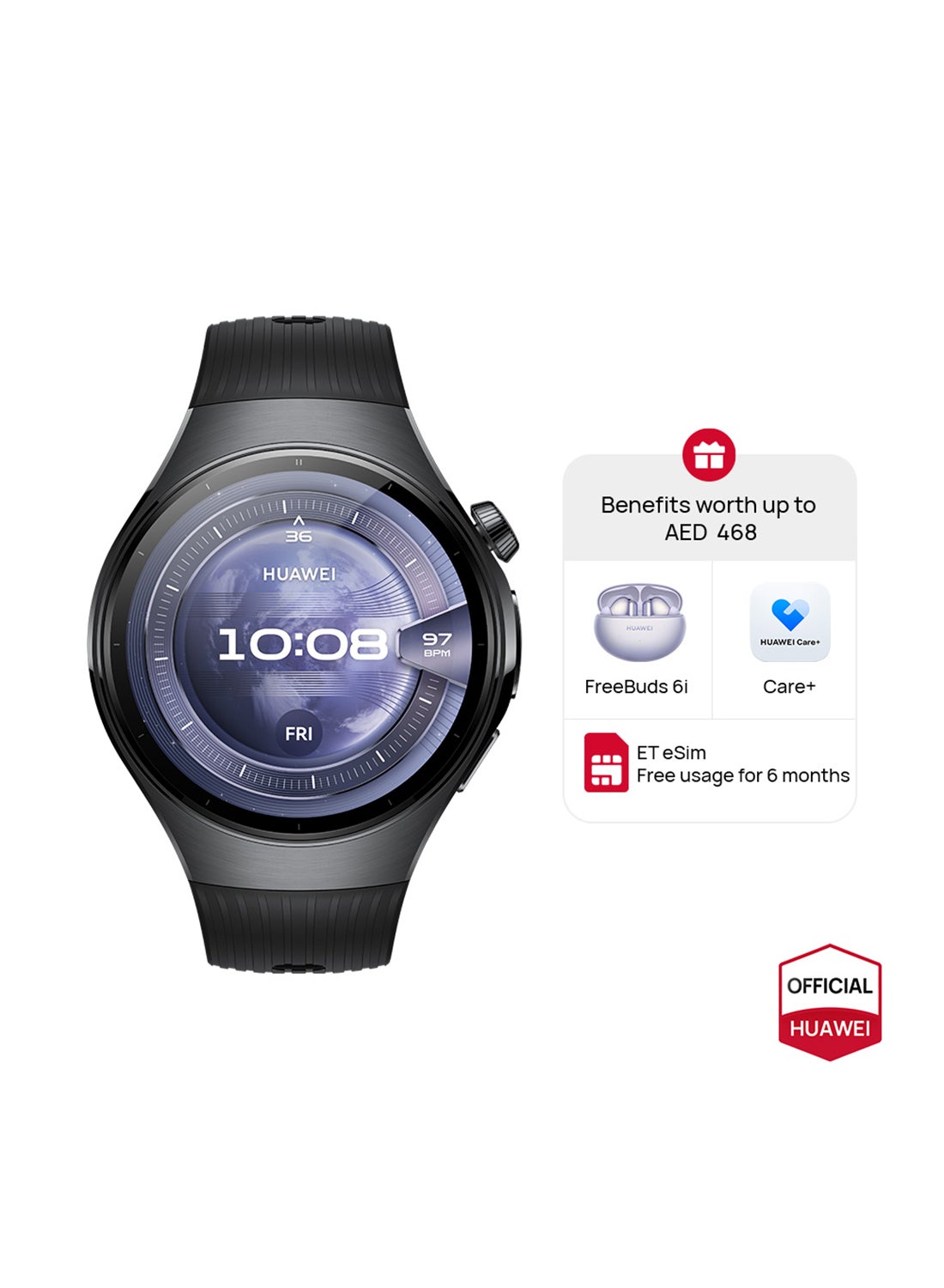 Watch 5 46mm Smartwatch, Multi-sensing X-TAP technology,…