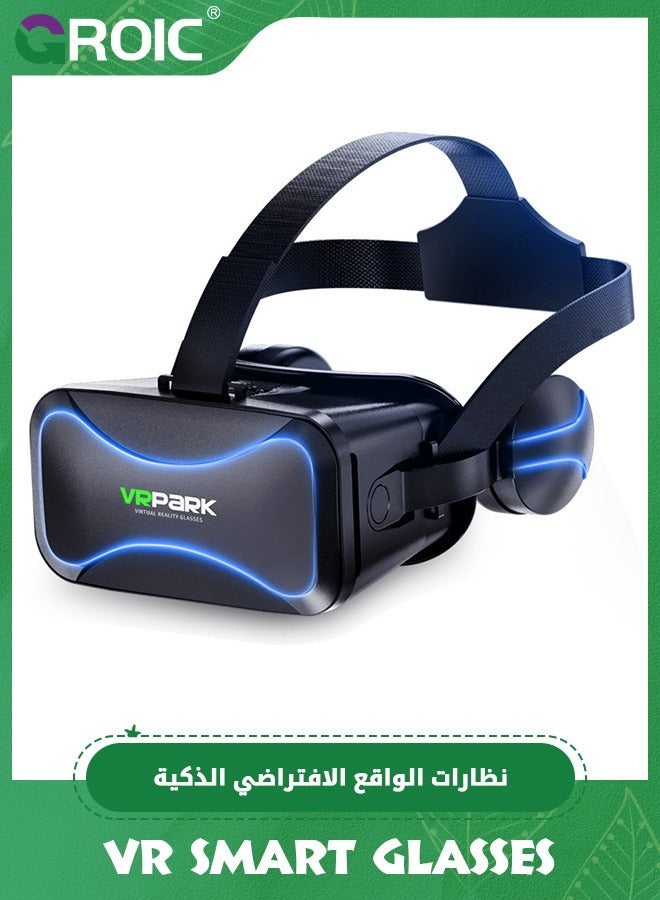 Black VR Glasses, Virtual Reality 3D Glasses…