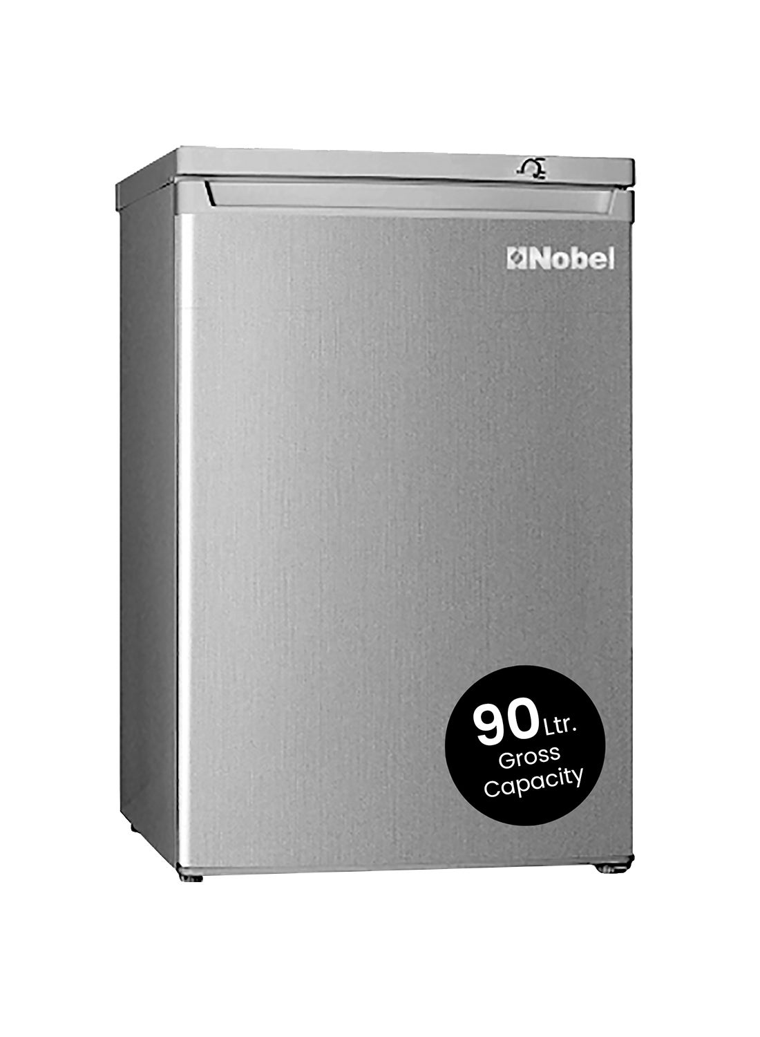 Compare 90 Ltr Gross & 85 Ltr Net Single Door Upright Freezer Manual Defrost, with 4 Drawers, Recessed Handle, Reversible Door, Temperature Control & Adjustable Leveling Feet with inside Condenser 85 L 1000 W NUF255S Silver at KSA Price