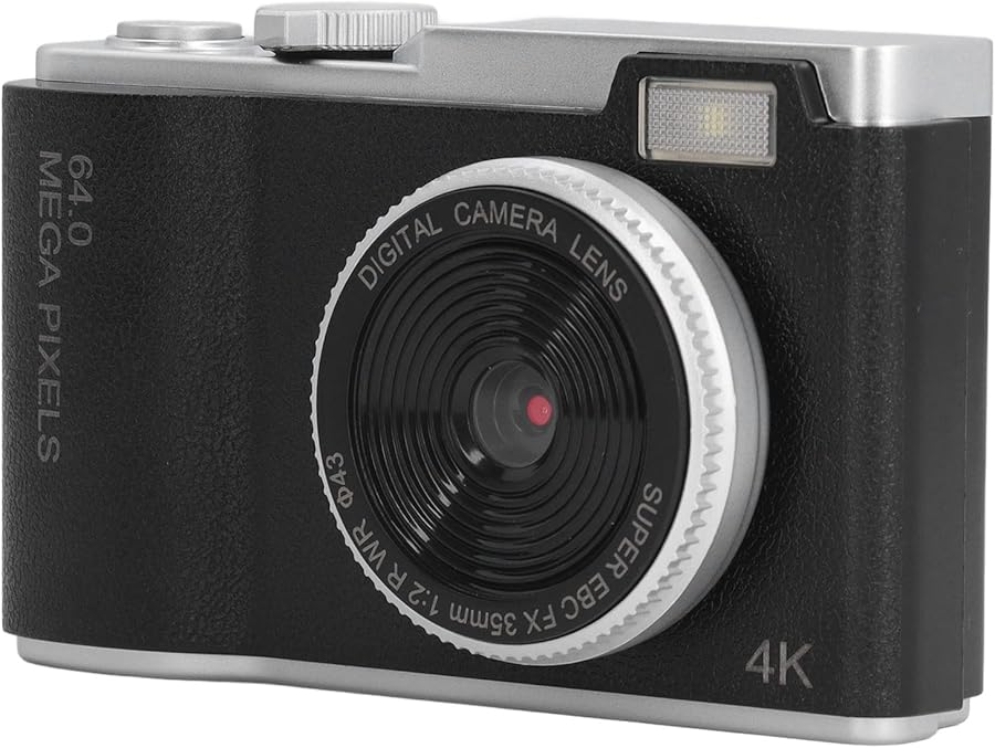 Black Digital Camera 48MP Autofocus 1080P Vlogging…