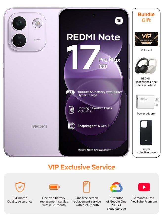REDMI Note 17 Pro Max Dual SIM 5G Purple…