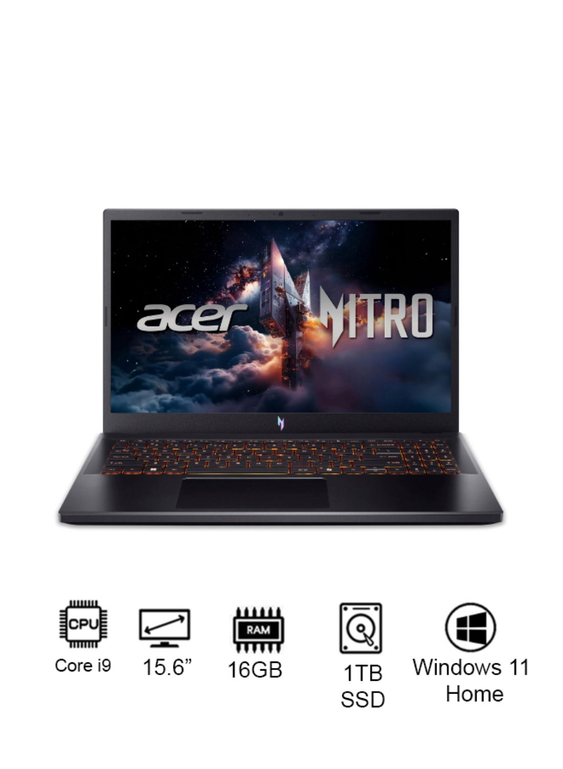Compare Nitro V ANV15 Gaming Laptop 13th Gen Intel Core i913900H 14 Cores Upto 5.4GHz16GB DDR4 RAM1TB SSD Storage8GB NVIDIA®GeForce®RTX 5060 Graphics15.6 FHD IPS 165HzW11WiFi6Amber Backlit KBThunderbolt 4 English Obsidian Black at KSA Price