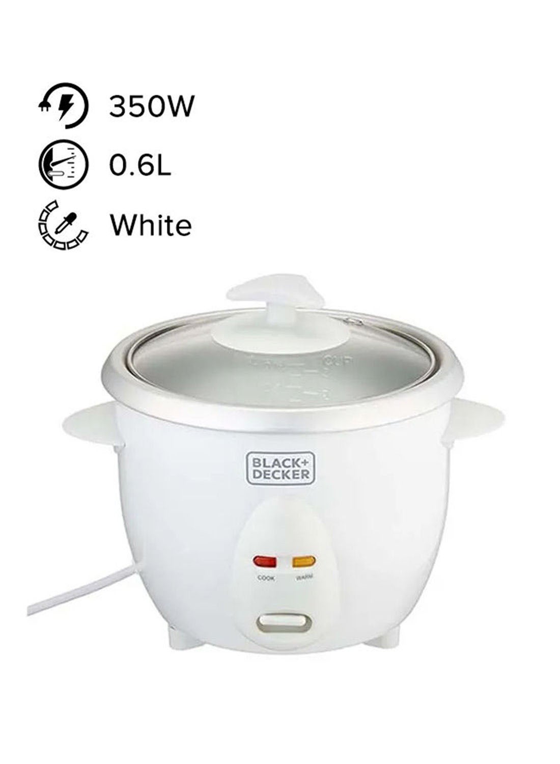 Rice Cooker, Removable NonStick Aluminum Bowl, Steaming…