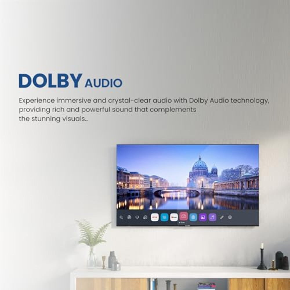 Compare LED Smart TV for living room, plastic frame, black, WebOSpowered 4K UHD with T2S2, WiFi, Netflix, YouTube, Prime Video, HDMI, USB, 2025 model at KSA Price