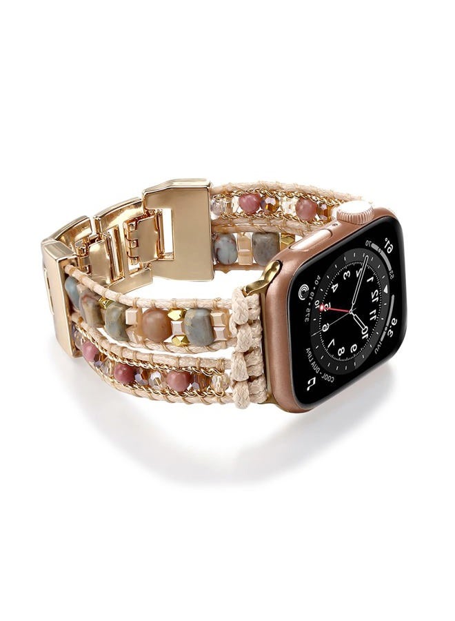 Boho Bracelet Compatible with Apple Watch Band 41mm/40mm/42mm/38mm…