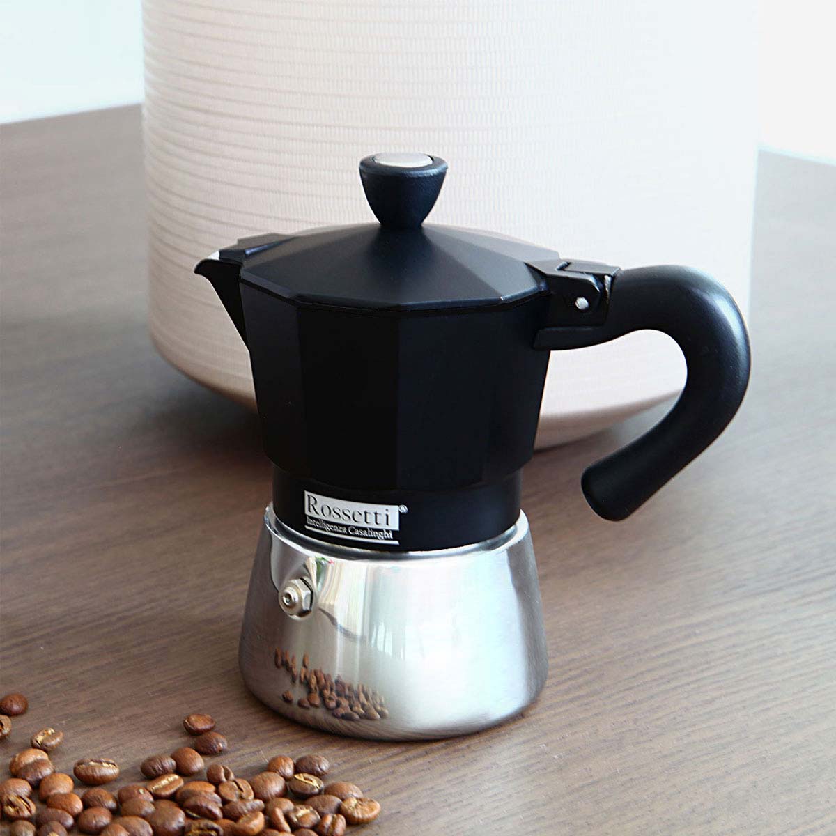 Compare Rossetti Mio Moka Espresso Maker Induction Nero 3 Cup at KSA Price