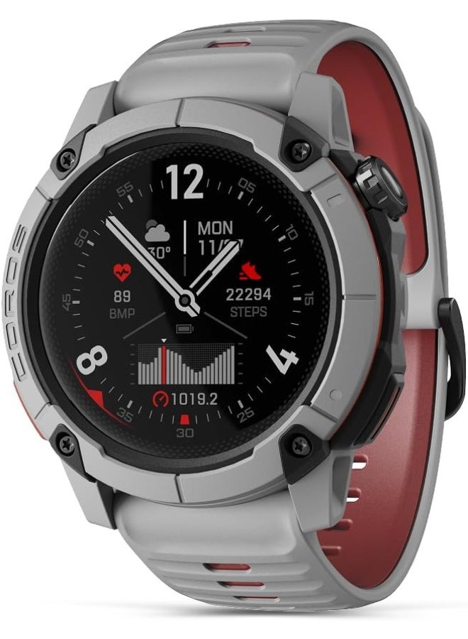 Compare 10 mAh COROS Nomad Rugged Outdoor GPS Sports Watch, 1.3 Inch MIP Display, 22 Day Battery Life, PreInstalled Global Maps  Microphone for Recording Voice Notes, Suitable for Fishing Ash Grey Grey at KSA Price