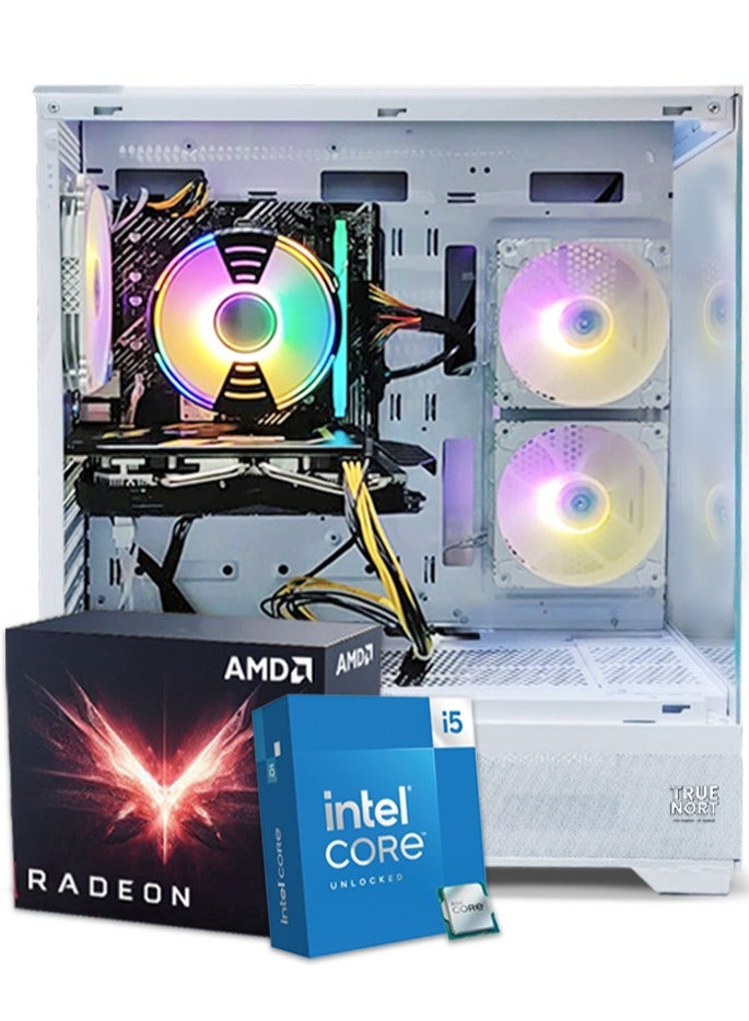 Compare Gaming PC, Intel Core i511400F, RX 580, 16GB RAM, 1TB SSD, Air Cooler 120mm, 650W PSU, Window 11 Pro, White Case WHITE at KSA Price