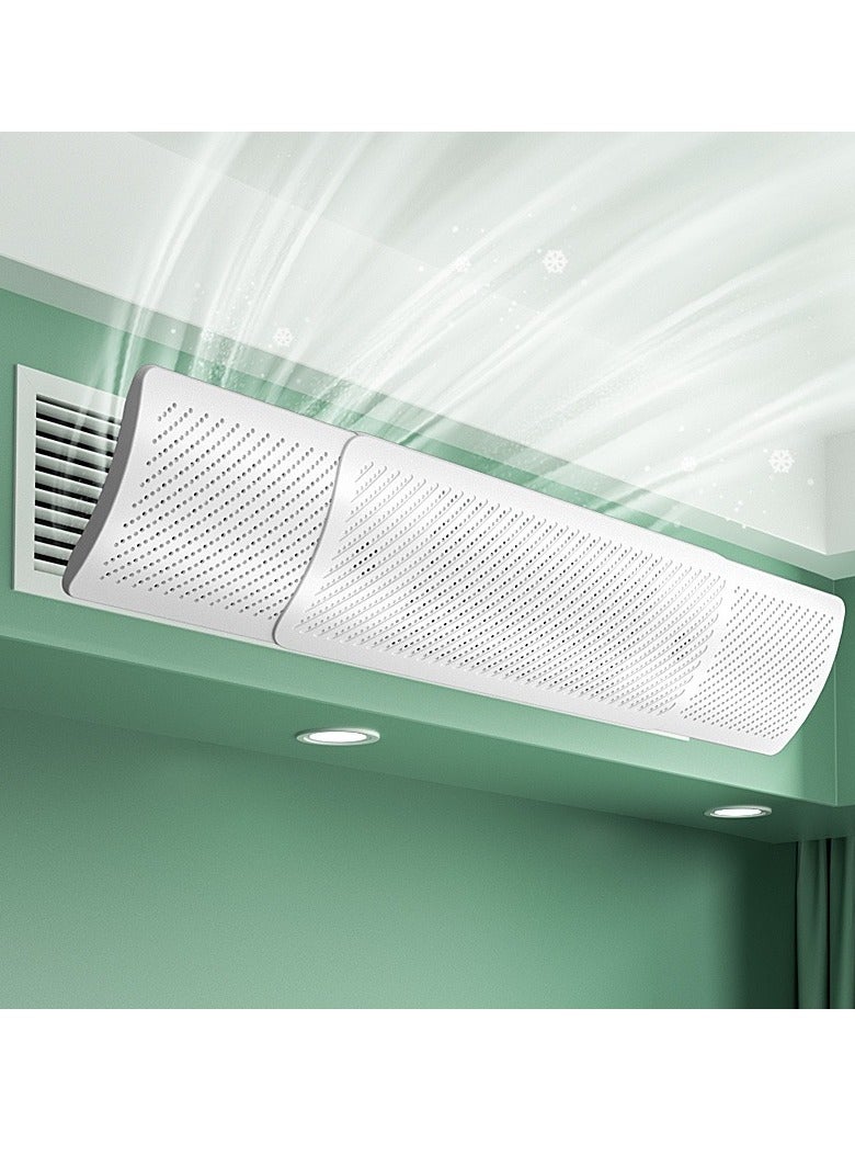 Compare Adjustable AC Air Deflector Suitable for Central Air Conditioner, AC Vent Deflector, Universal Deflector for Top Vents, for AC Vents Ceiling, Enhance Cooling and Heating Circulation  83120cm at KSA Price