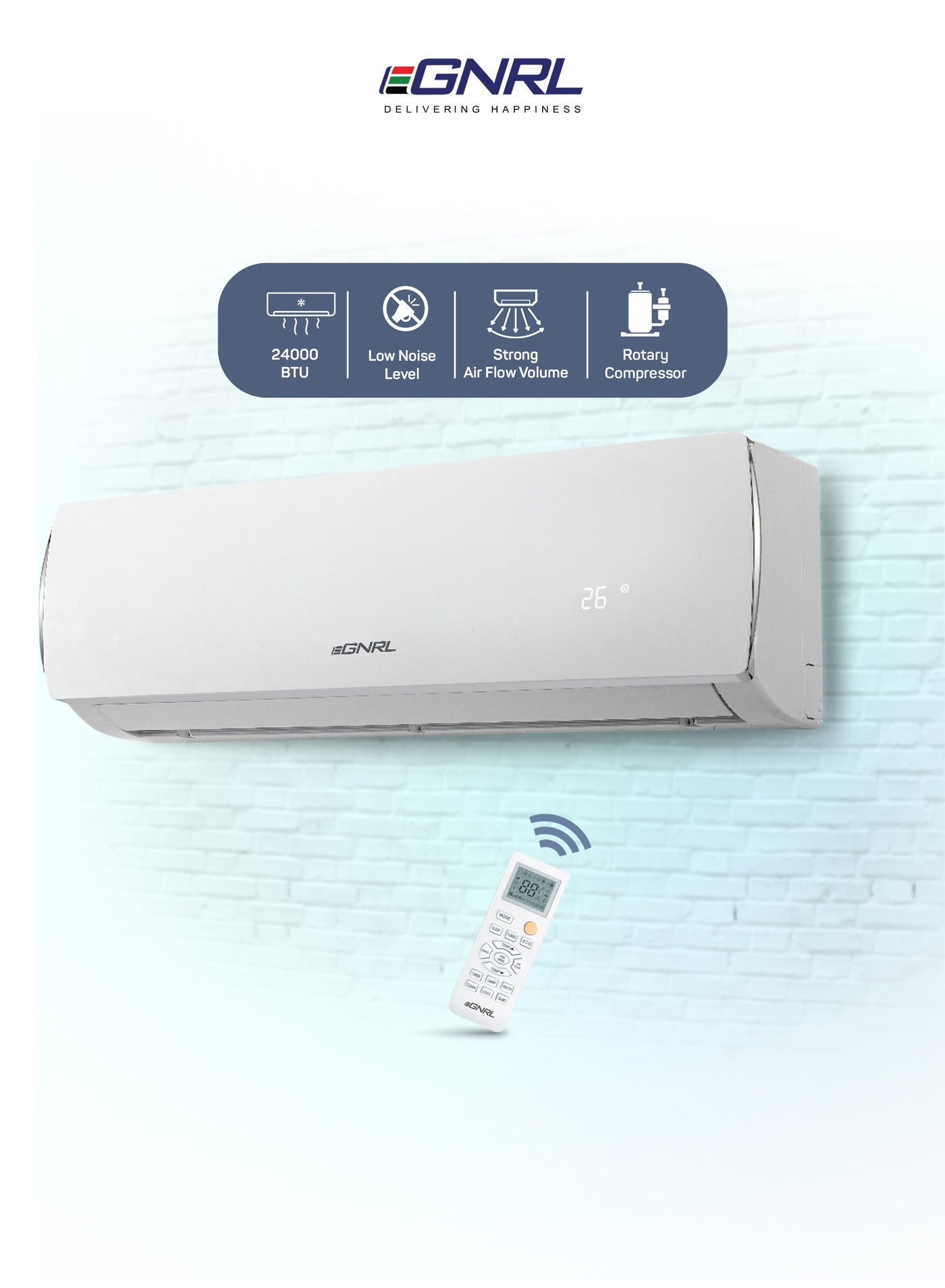 24000 BTU T1 Rotary 2 TON Split AC…