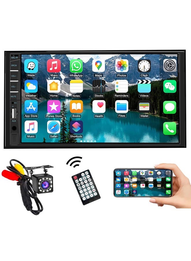 Car Stereo Double Din Radio with Bluetooth,…